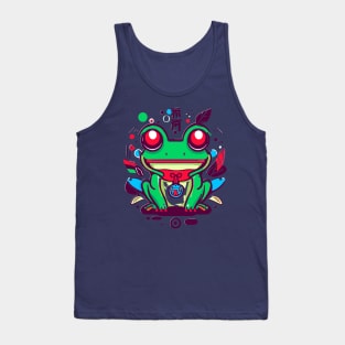 Japanese retro frog Tank Top